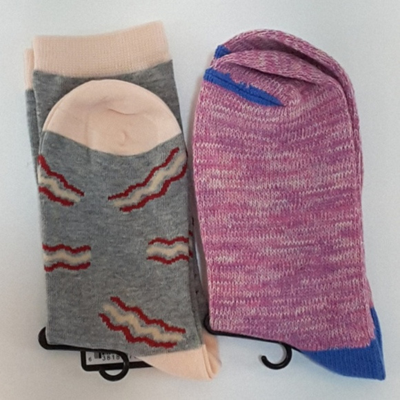 New With Tag, NWT, MAKE ME BRUNCH, 2 pair socks, - Picture 4 of 8